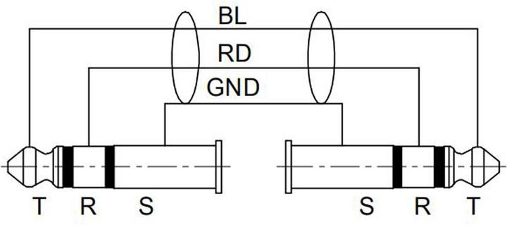 Produktbild Enova Symmetrisches 6.3 mm Klinke Kabel 3 pin - Line Kabel balanced 0,5 Meter (0.50 m)