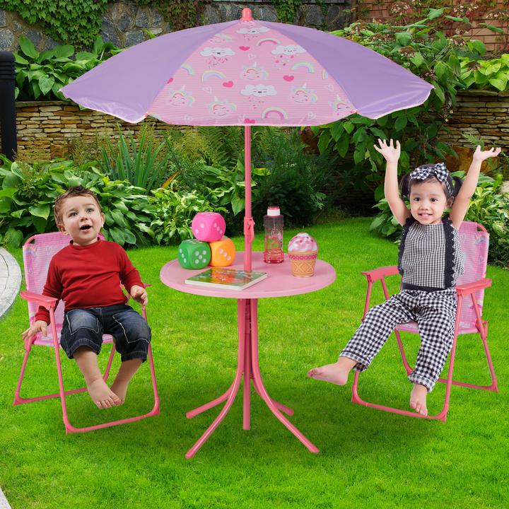 Actual product image Relaxdays Kid?s Furniture Set, Folding Chairs & Table