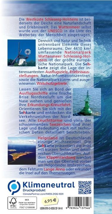 Produktbild Sehkarte > Seekarte Westkste Schleswig-Holstein