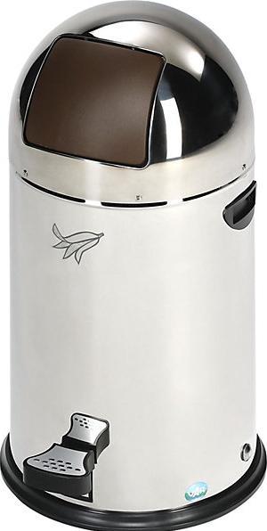 Actual product image VAR Push litter bin with pedal (22 l)