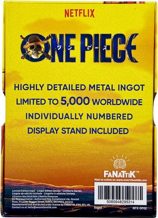 Produktbild Fanattik One Piece Metallbarren Luffy Wanted Poster Limited Edition