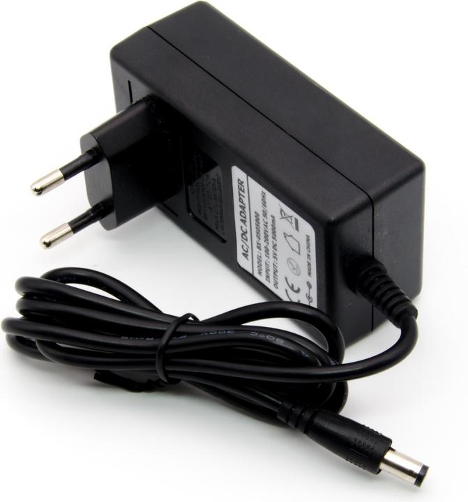 Actual product image Purecrea 5V DC 5000mA Plug-in power supply AC/DC adapter 5.5mm/2.1mm plug