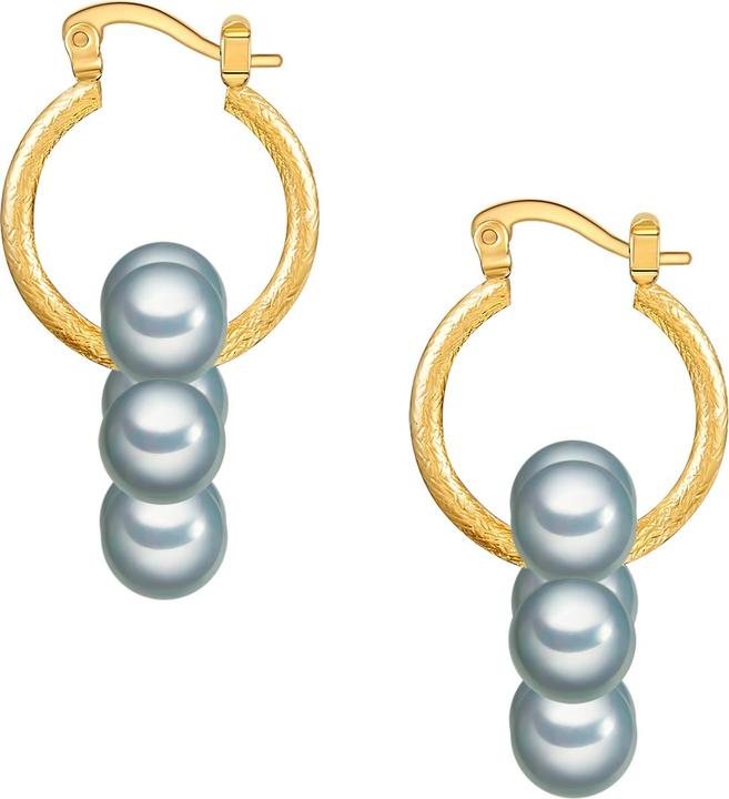 Produktbild Yokoamii Damen Metall Muschelkernperle gelbgold - 30176 (Metall-Legierung)