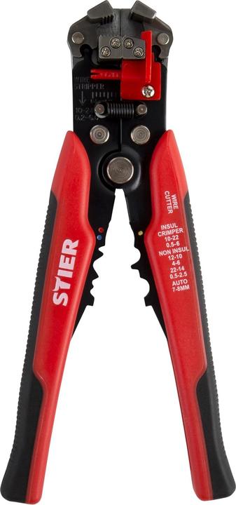 Produktbild Stier Automatik-Schneid-, Crimp- und Abisolierzange Kombi+ (CAT III 600V)