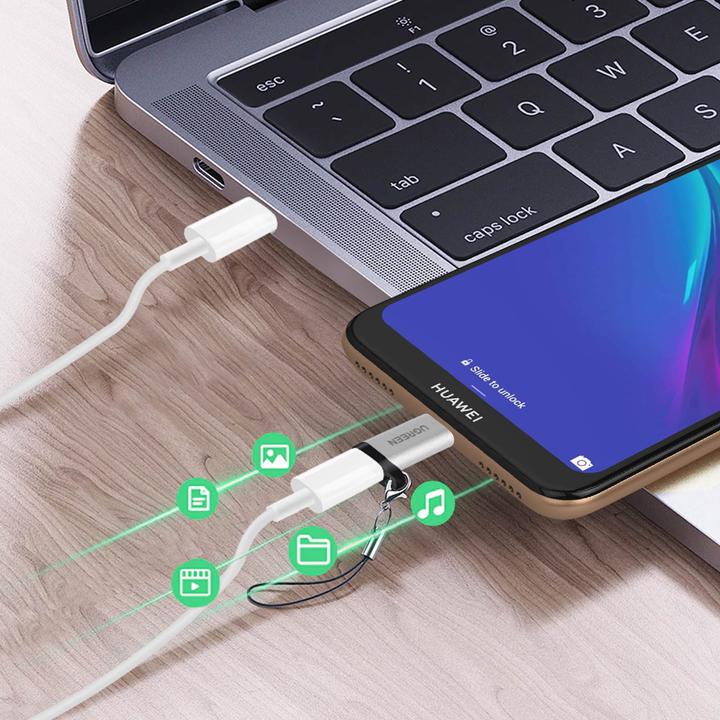 Actual product image Ugreen Micro USB to USB-C Adapter (Micro USB, USB Type C)