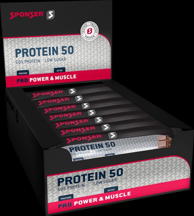 Produktbild Sponser Protein 50 (Schokolade, 25 Stk., 1250 g)
