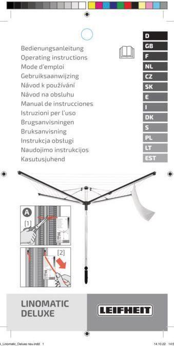 Immagine prodotto Leifheit Ombrello da bucato Linomatic 500 Deluxe Cover (50 m)