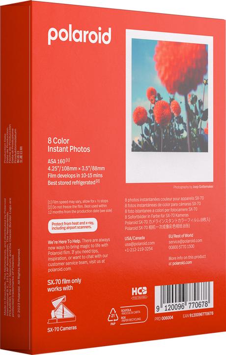 Image du produit Polaroid Film couleur SX-70 (SX-70)