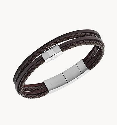 Image du produit Fossil Vintage Casual (19 cm, Acier inoxydable, Cuir)