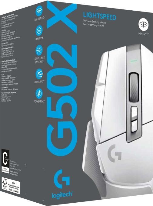Actual product image Logitech G G502 X Lightspeed (Wireless)