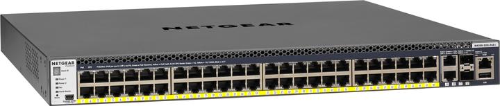 Productafbeelding Netgear GSM4352PB: 48Port PoE+ Switch, 4x10G (52 Havens)