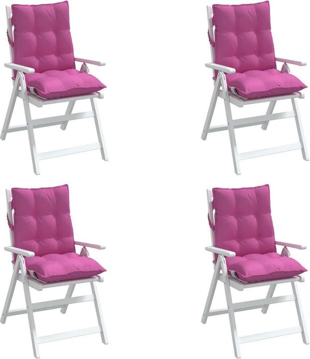 Actual product image VidaXL Low backrest cushions 4 pcs. Oxford fabric (100 x 50 x 7 cm)