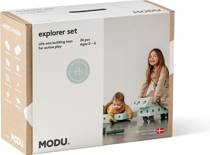 Produktbild Modu Explorer-Set - Bauset Balance-Spielzeug, Rutscher, Wippe