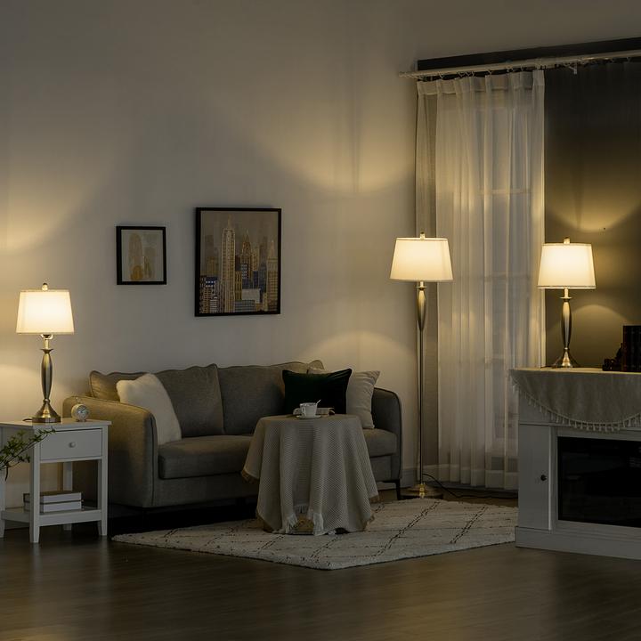 Image du produit Homcom Ensemble de lampadaires avec douille E27 (E27)
