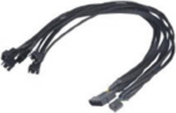 Actual product image Akasa PC fan Y-cable (5x PC fan plug 4pin.