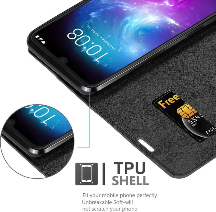 Productafbeelding Cadorabo Boek Onzichtbare Magneethoes (ZTE Blade A7)