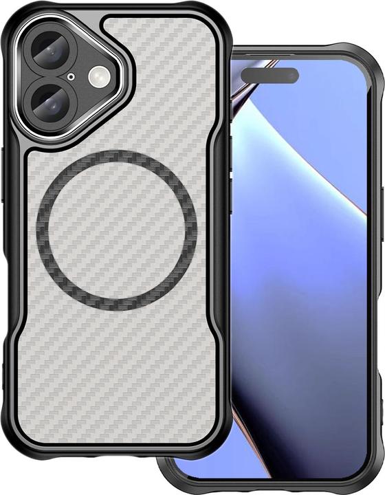 Actual product image OEM Defender Carbon Mag case for iPhone 16 6,1" black (Apple iPhone 16)