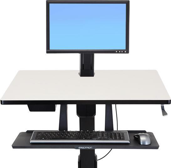 Actual product image Ergotron WorkFitT + PD single LD monitor Kit, 24 inch, 2 VESA + (Table, 27.01")