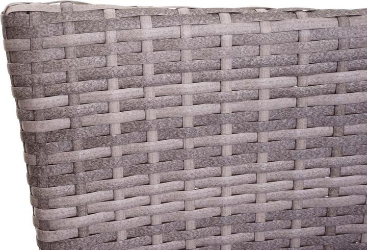 Image du produit Swisshandel24 2x Poly-Rattan chaise, chaise de balcon chaise de jardin, empilable - gris, coussin gris foncé