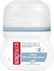 Borotalco Deodorant Roll On Invisible 50ml 1.6 Fl Oz (Roll-on, 50 ml)