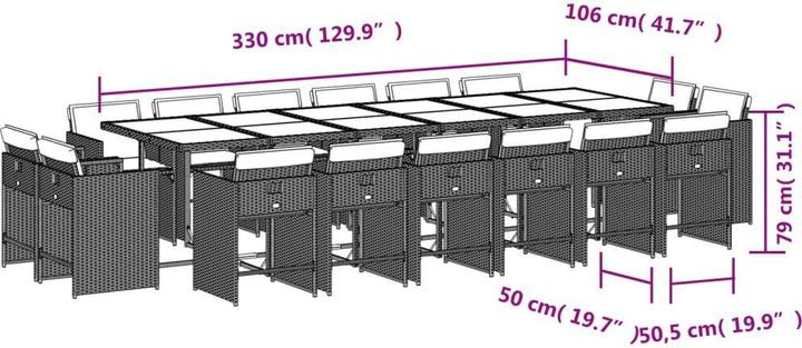 Produktbild VidaXL Neckarbischofsheim (106 cm)