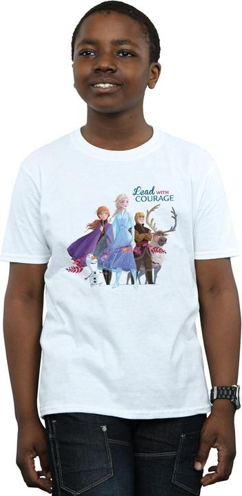 Image du produit Disney - T-shirt FROZEN LEAD WITH COURAGE - Garçon (140, 146)