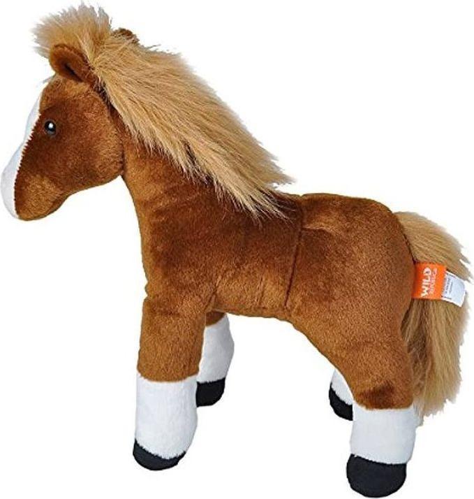 Image du produit Wild Republic Peluche cheval debout marron Cuddlekin (30 cm)