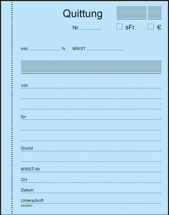 Immagine prodotto Favorit Ricevute del libretto delle copie autocopianti (100 x)