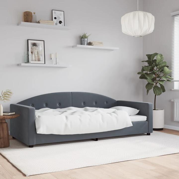 Produktbild VidaXL Tagesbett Gästebett Bettsofa Schlafsofa ohne Matratze 90x200cm Samt (Bettsofa)