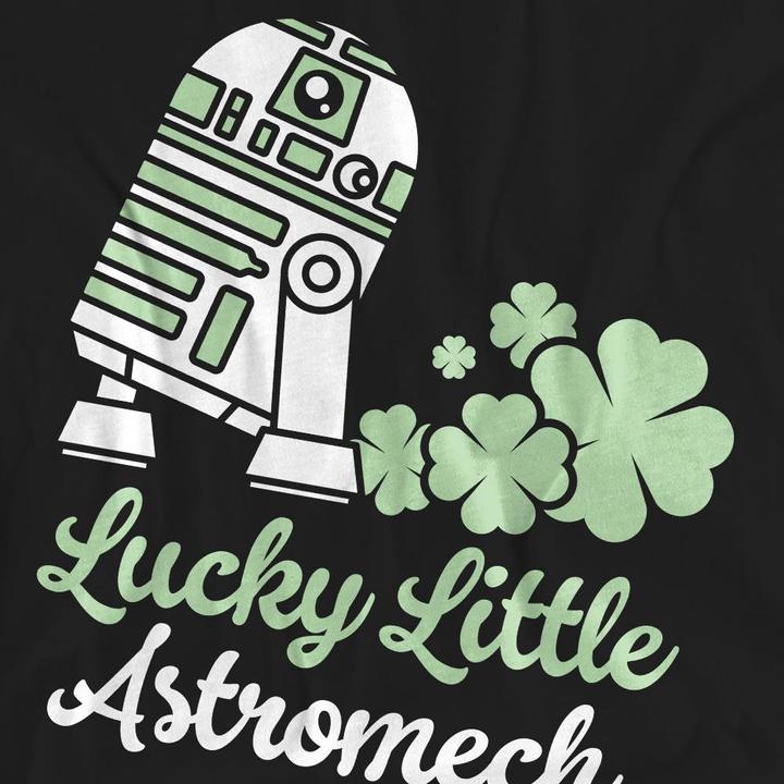 Actual product image Star Wars Unisex Adult Lucky Astromech St Patricks Day T-Shirt (XL)