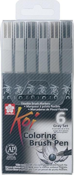 Produktbild Sakura Koi Farbe Pinsel-Set (Mehrfarbig, 6 x)