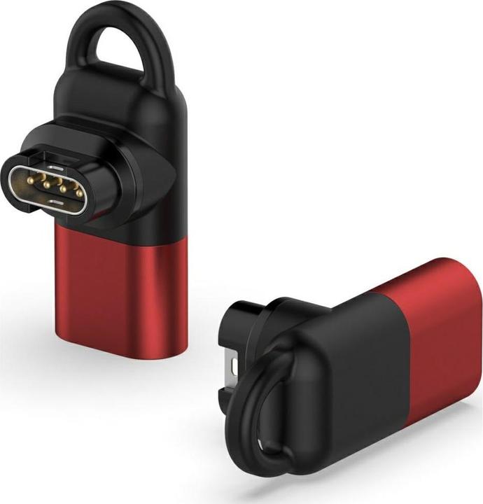 Actual product image Beline Adapter Lightning for Charging Garmin Watches red