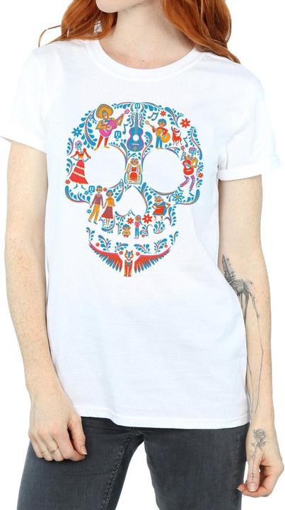 Actual product image La Maison du Coco Womens/Ladies Skull Cotton Boyfriend T-Shirt (XXL)