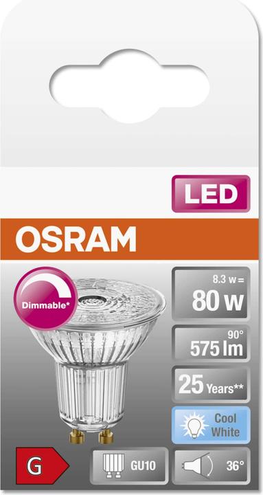 Actual product image Osram Superstar Par 16 (GU10, 80 W, 550 lm, 1 x, G)