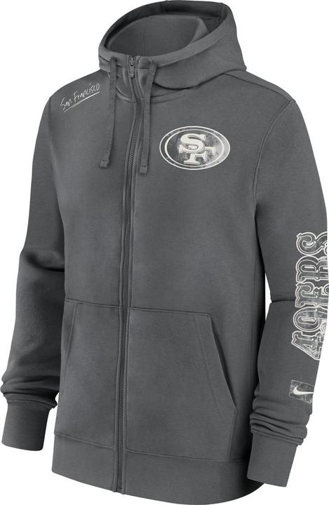 Nike San Francisco 49ers Full-Zip Fleece Hoodie M (M)