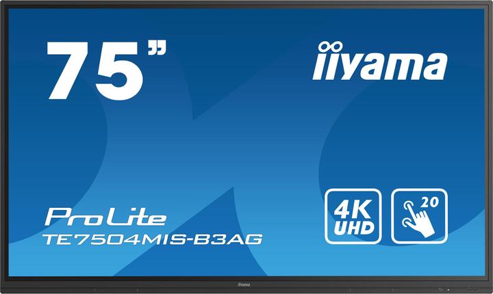 iiyama TE7504MIS-B3AG 75IN 189.3CM IPS (3840 x 2160 Pixel, 75")