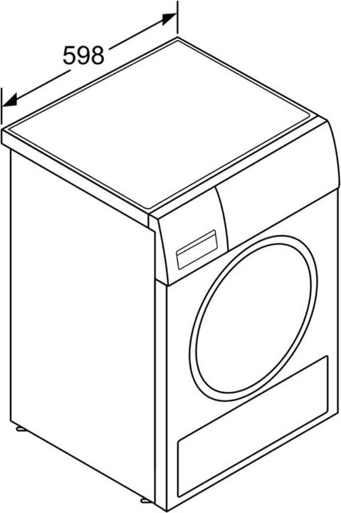 Produktbild Bosch Hausgeräte WTW875W0 (8 kg, Rechts)