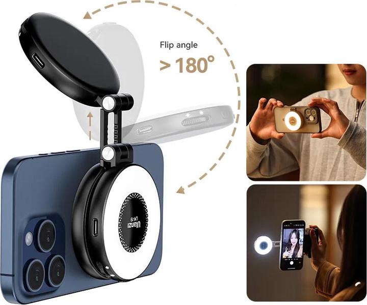 Actual product image Ulanzi LM19 Magsafe Fill Light Black (Video light)