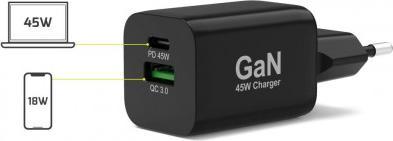 Produktbild Port Designs 900105-EU mobile device charger Black Indoor (45 W)