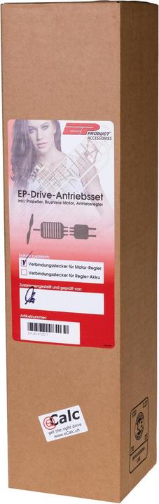 Actual product image EP Brushless drive set Sport 3D 4-5S 4120-500 KV, 80 A