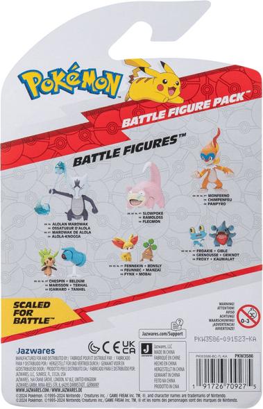 Actual product image Jazwares Pokémon Battle Figure First Partner Set Figures 2-pack Shiggy #2, Pikachu #9