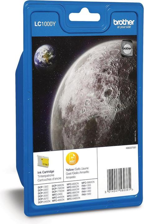 Actual product image Brother Lc-1000y (Y)