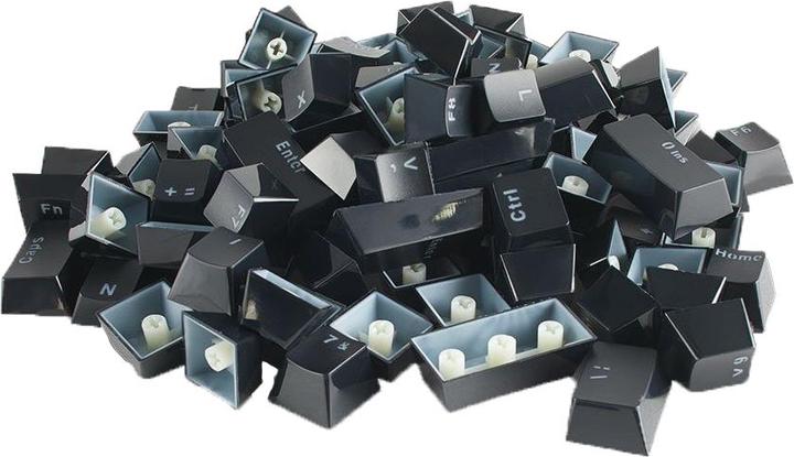 Actual product image Glorious PC Gaming Race ABS Keycaps - 105 pcs, black, ISO, NO layout