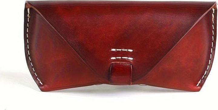 Only-Bags.Store Brillen Tasche Vintage Mode Leder Sonnenbrille Lesen Brille Box Cover Portable Brillenetui Halter