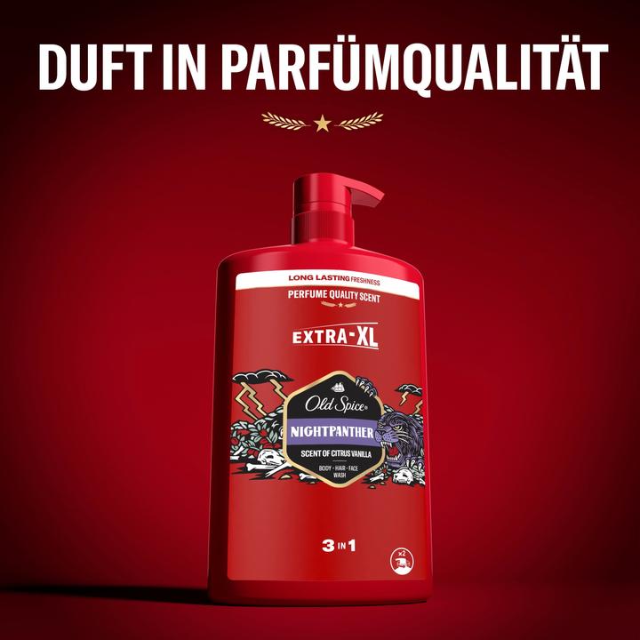 Produktbild Old Spice Shampoo & Body Wash Night Panther Haarshampoo (1000 ml, Flüssiges Shampoo)
