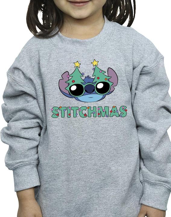 Immagine prodotto Disney Lilo & Stitch Stitchmas Glasses Felpa Ragazze (140, 146)