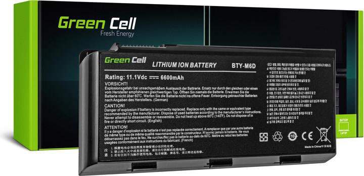 Actual product image GreenCell Laptop Battery BTY-S27 for MSI MegaBook S310 - 14.8V - 4400mAh (9 Cells, 4400 mAh)