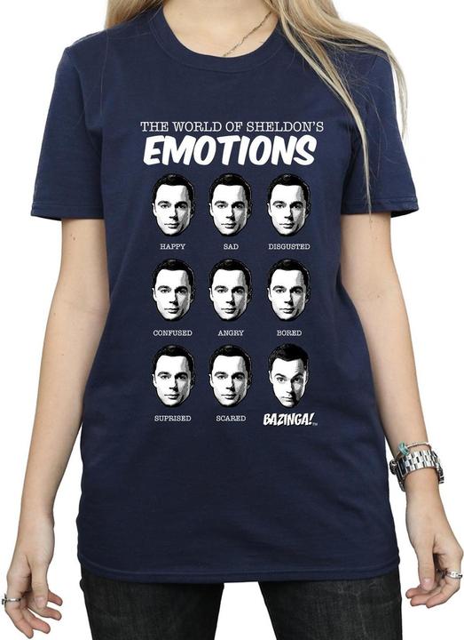 Actual product image Dam Womens/Ladies Emotions Sheldon Cotton Boyfriend T-Shirt (XL)