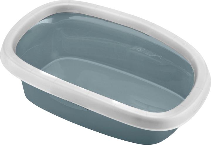 Actual product image Kerbl SPRINT cat litter box with rim (Cat litter tray open)