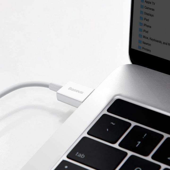 Actual product image Baseus USB A – USB C (1 m, USB 2.0, 66 W)